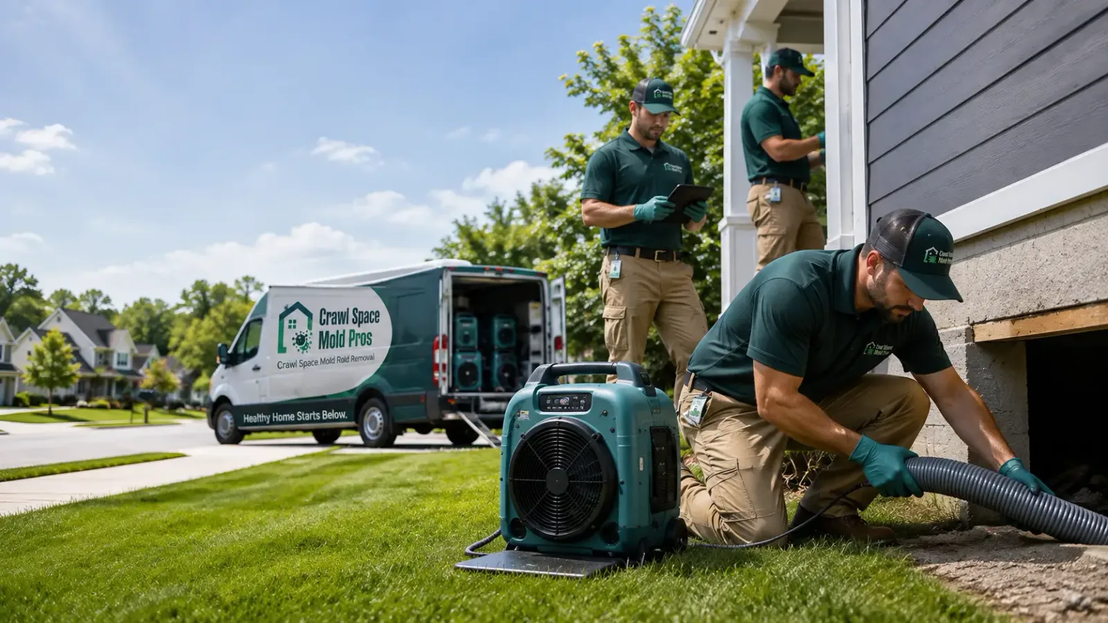 Crawl Space Mold Removal in Hennepin, OK